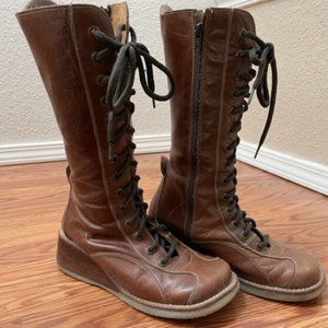 Destroy Laceup/Zipper Boots size 40